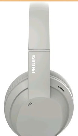 PHILIPS TAH4050 Wireless Bluetooth Headphones with Mic, 40mm Dynamic Drivers, Bluetooth 6.0, Up to 30H Playtime, Dual Device Pairing, USB-C Fast Charging, AUX Support, Over-Ear Headset, Silk Beige