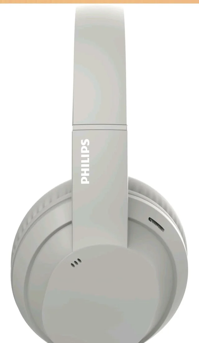 PHILIPS TAH4050 Wireless Bluetooth Headphones with Mic, 40mm Dynamic Drivers, Bluetooth 6.0, Up to 30H Playtime, Dual Device Pairing, USB-C Fast Charging, AUX Support, Over-Ear Headset, Silk Beige