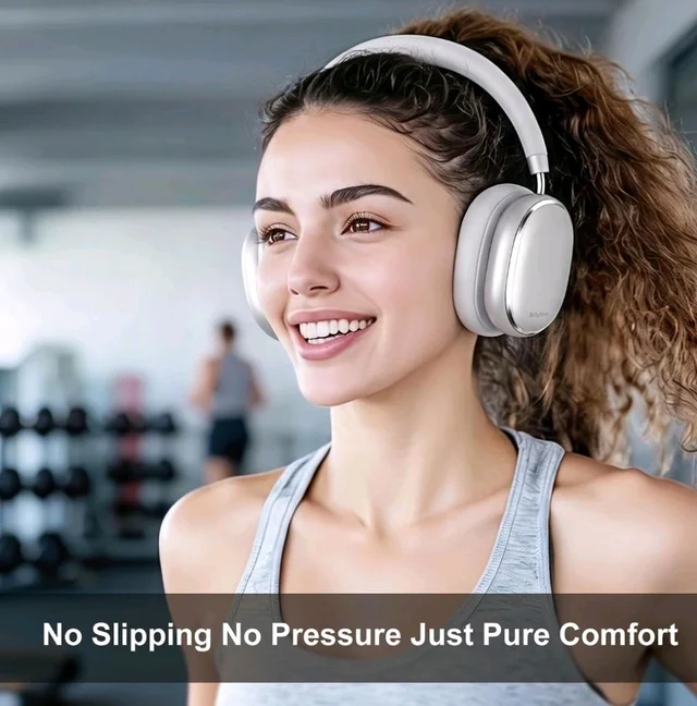 Srhythm NiceComfort 95 Hybrid Noise Cancelling Headphones Wireless
Bluetooth with Transparency,ENC,HD Sound,Slim Headphones Lightweight