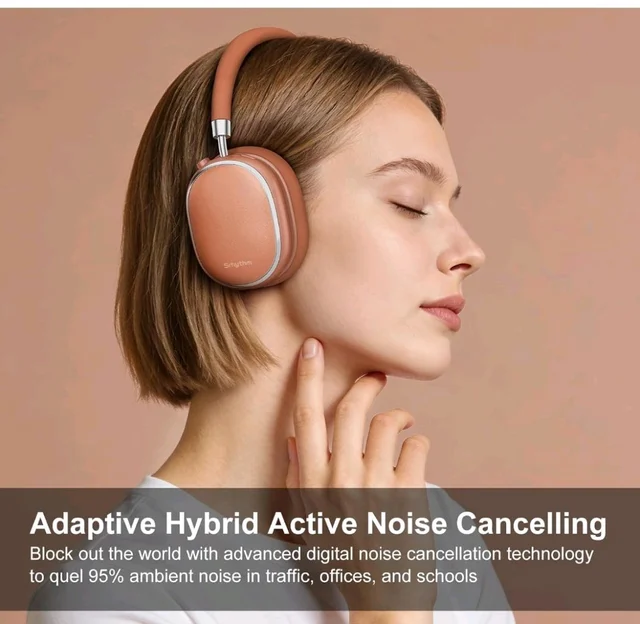 Srhythm NiceComfort 95 Adaptive Noise Cancelling Headphones Wireless
Bluetooth with Spatial Audio,Transparency,ENC,HD Sound,Low Latency for Gaming,Slim Headphones Lightweight