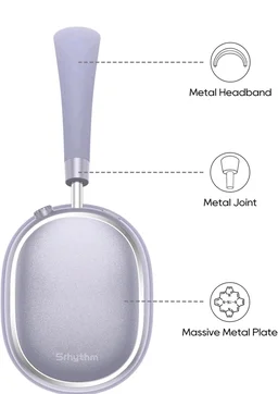 Srhythm NiceComfort 95 Adaptive Noise Cancelling Headphones Wireless
Bluetooth with Spatial Audio,Transparency,ENC,HD Sound,Low Latency for Gaming,Slim Headphones Lightweight