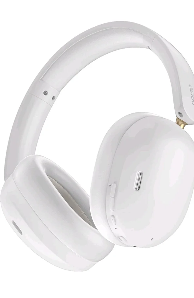 Noise Newly Launched Airwave Max XR Wireless Over-Ear Headphones with 120H Playtime, ANC, HFA Tech, Spatial Audio, Dual Pairing,BT V6.0(Pearl Beige)