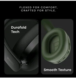 Noise Newly Launched Airwave Max XR Wireless Over-Ear Headphones with 120H Playtime, ANC, HFA Tech, Spatial Audio, Dual Pairing,BT V6.0(Pearl Beige)