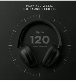 Noise Newly Launched Airwave Max XR Wireless Over-Ear Headphones with 120H Playtime, ANC, HFA Tech, Spatial Audio, Dual Pairing,BT V6.0(Cobalt Blue)