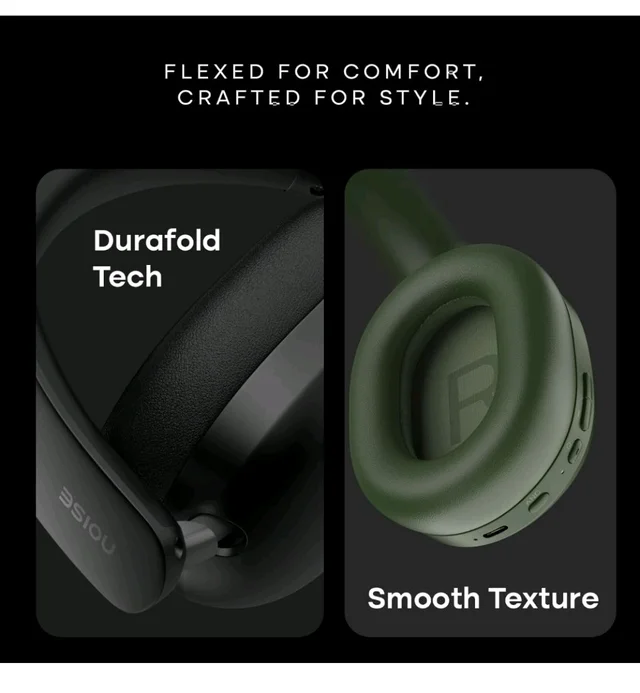 Noise Newly Launched Airwave Max XR Wireless Over-Ear Headphones with 120H Playtime, ANC, HFA Tech, Spatial Audio, Dual Pairing,BT V6.0(Cobalt Blue)