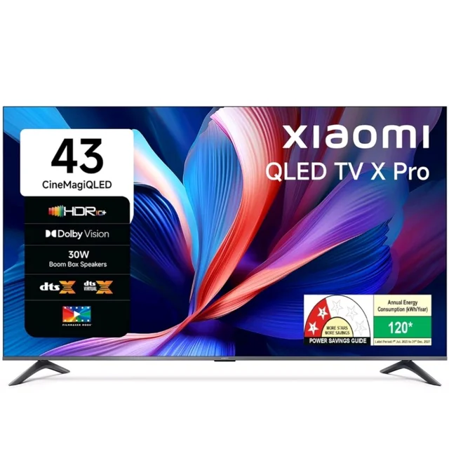 Brand: Xiaomi
4.1
4.1 out of 5 stars
(224)
Xiaomi (108 cm) 43 inch X Pro 4K QLED | Dolby Vision & HDR10+| Filmmaker Mode|Gemini AI| Google TV | L43MB-APIN
Amazon's Choice