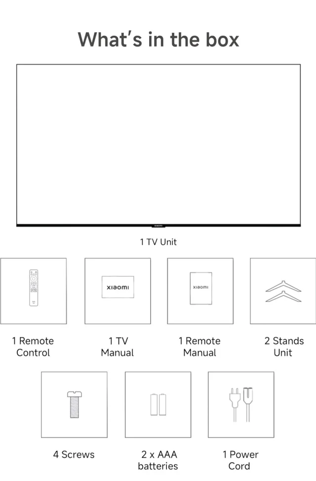 Brand: Xiaomi
4.1
4.1 out of 5 stars
(224)
Xiaomi (108 cm) 43 inch X Pro 4K QLED | Dolby Vision & HDR10+| Filmmaker Mode|Gemini AI| Google TV | L43MB-APIN
Amazon's Choice