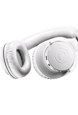 Audio-Technica Ath-M20Xbt Wireless Over-Ear Headphones, Bluetooth 5.0, 60-Hour Battery Life, 40 mm Drivers, Hi-Fi Sound, Built-in Mic, AAC/SBC Codec Support (White)