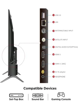 TCL 101 cms (40 inches) Full HD Smart QLED Google TV | Dolby Audio 24 watts | Ai Clarity | Metallic Bezel-Less | Multiple Viewing Mode | 40V5C