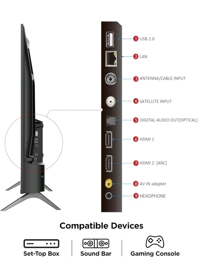TCL 101 cms (40 inches) Full HD Smart QLED Google TV | Dolby Audio 24 watts | Ai Clarity | Metallic Bezel-Less | Multiple Viewing Mode | 40V5C