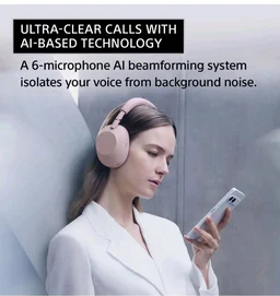 Sony WH-1000XM6 The Best Wireless Noise Canceling Headphones, HD NC Processor QN3, 12 Microphones, Adaptive NC Optimizer, Mastered by Engineers, Studio-Quality-Platinum Silver
