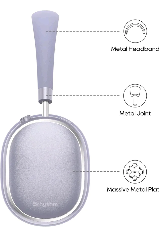 Srhythm NiceComfort 95 Adaptive Noise Cancelling Headphones Wireless
Bluetooth with Spatial Audio,Transparency,ENC,HD Sound,Low Latency for Gaming,Slim Headphones Lightweight