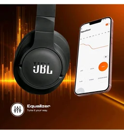JBL Tune 770NC Wireless Over Ear Headphones with Adaptive Noise Cancellation, Upto 70H Battery, Smart Ambient, Speed Charge, Customized EQ, Google Fast Pair, Multipoint Connect, BT 5.3 - Black