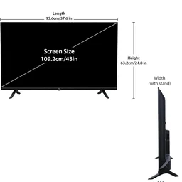 Visit the Nu Store
4.4
4.4 out of 5 stars
(8)
NU 108 cm (43 Inches) New 2025 Borderless Series 4K UHD Smart Google TV LED43UGNX