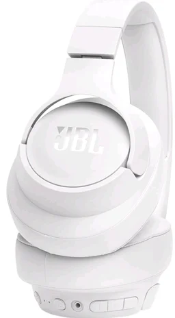 JBL Tune 770NC Wireless Over Ear Headphones with Adaptive Noise Cancellation, Upto 70H Battery, Smart Ambient, Speed Charge, Customized EQ, Google Fast Pair, Multipoint Connect, BT 5.3 - White