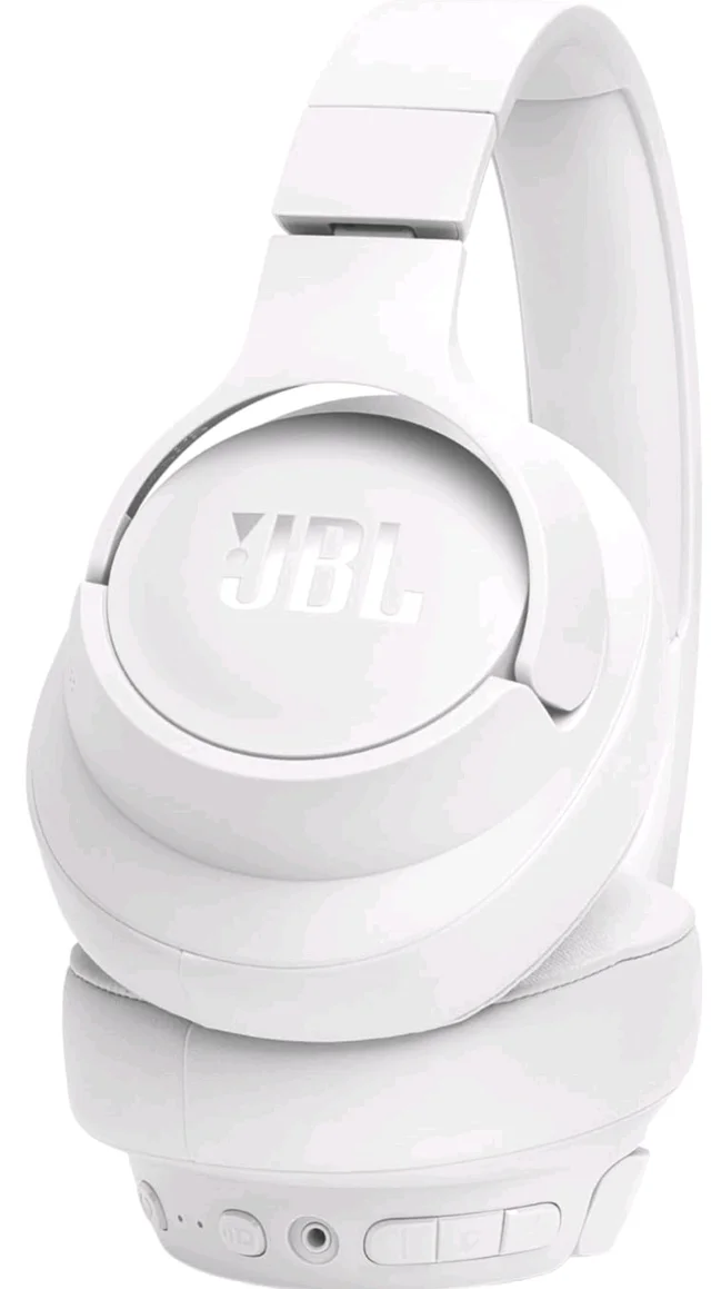 JBL Tune 770NC Wireless Over Ear Headphones with Adaptive Noise Cancellation, Upto 70H Battery, Smart Ambient, Speed Charge, Customized EQ, Google Fast Pair, Multipoint Connect, BT 5.3 - White