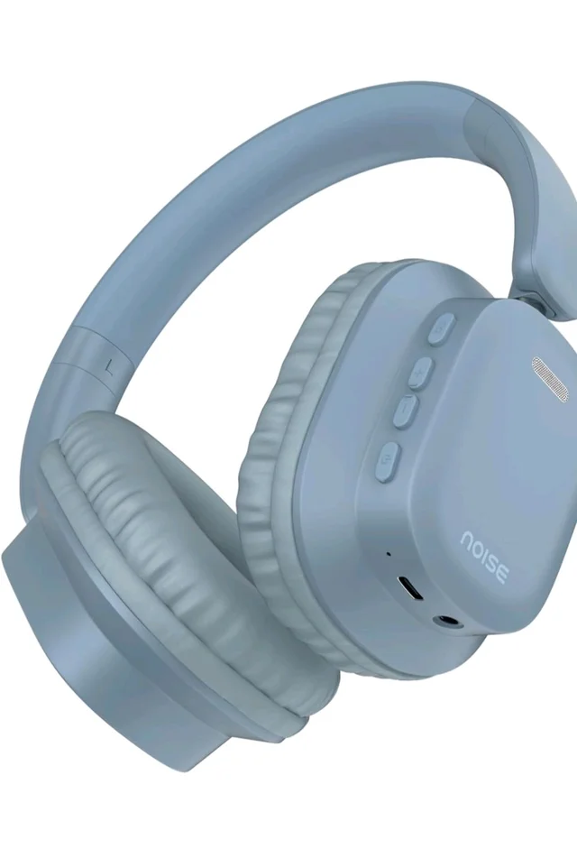 Noise Newly Launched Airwave Max 2 Wireless On-Ear Headphones with 50H Playtime, 40mm Drivers - Deep Bass, 3 Preset EQ Modes, 40m/s Low Latency, Dual Pairing,BT V5.3 (Serene Blue)