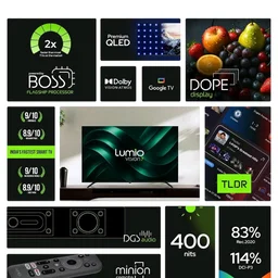 Lumio Vision 7 2026 109cm (43 inches) 4K Ultra HD Smart QLED Google TV FTW1-ADSJ