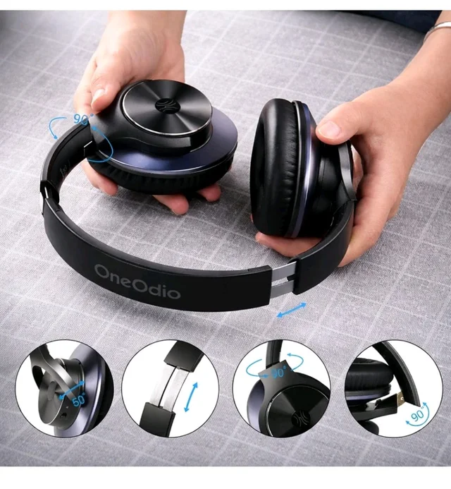 OneOdio Focus A10 - Hybrid Active Noise Cancelling Headphones, Wireless Over-Ear Headphones with 62H Playtime, Fast Charging, Hi-Res Audio, Clear Calls, Bluetooth & Wired Mode for Travel Work (Black)
46%
off