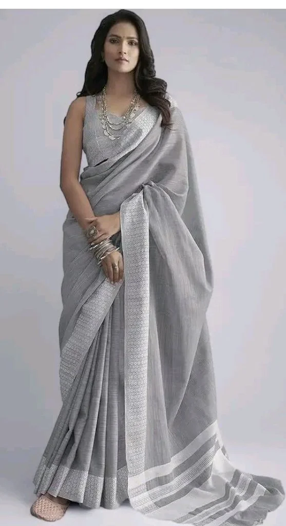 rs 278
SIRIL Women's Self Woven, Jacquard Border Cotton Saree with Unstitched Blouse