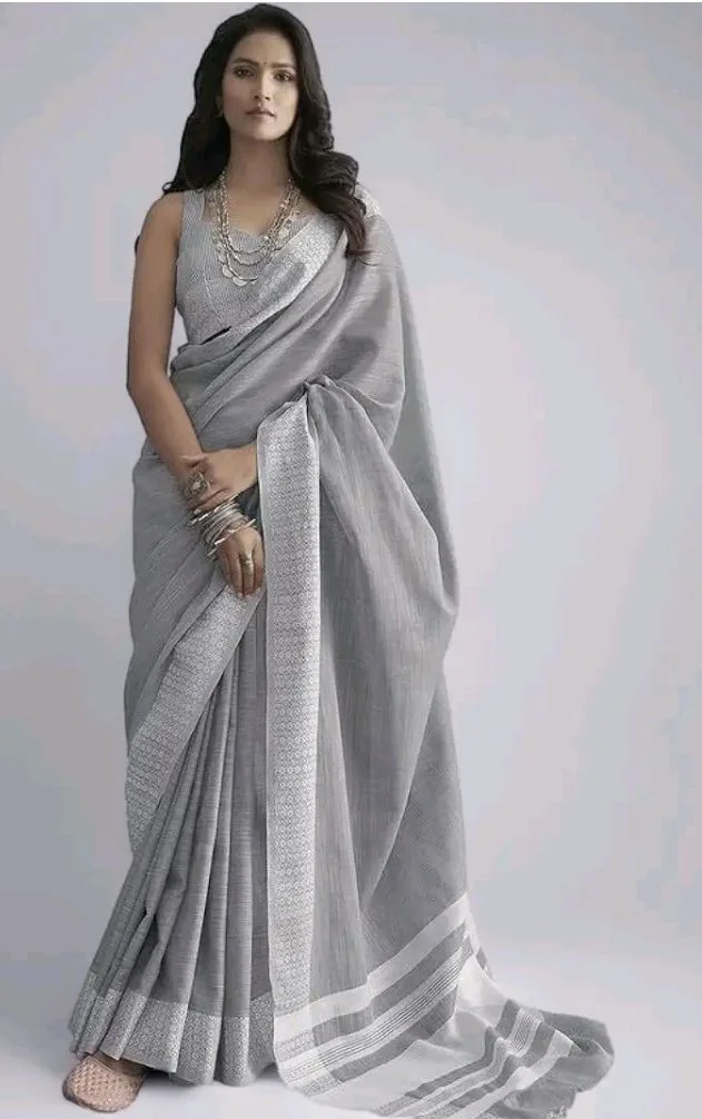 rs 278
SIRIL Women's Self Woven, Jacquard Border Cotton Saree with Unstitched Blouse