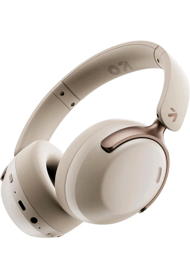 GOBOULT Soniq Over Ear Bluetooth Headphones with 70H Playtime, 40mm Bass Drivers, Zen™ ENC Mic, Type-C Fast Charging, Dual Pairing, AUX, Wireless Headphones (White)