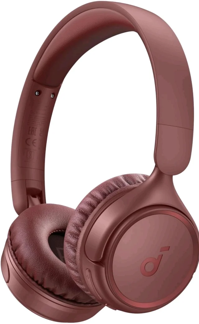 soundcore H30i by Anker, Over Ear Headphones Bluetooth Wireless
Noise Cancelling Headphones, Foldable, Pure Bass, 70H Playtime, Bluetooth 5.3, Lightweight, App Connectivity(Red)