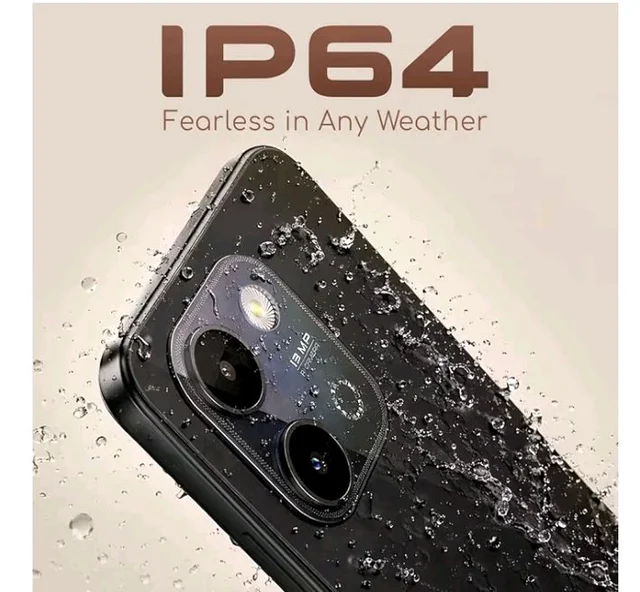 Lava Bold N2 (Indus Black, 4 GB RAM, 64 GB Storage) | 13MP AI Dual Rear Camera | Largest 6.75" HD+ Display | 5000 mAh Battery & 10W Charging | IP64 Water & Dust Proof | Charger & Phone-Case in Box - Indus black