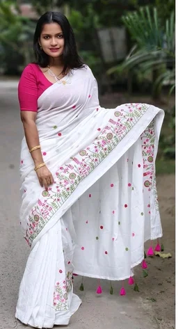 Women's Traditional Bengal Handloom Pure Cotton Saree