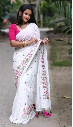 Women's Traditional Bengal Handloom Pure Cotton Saree