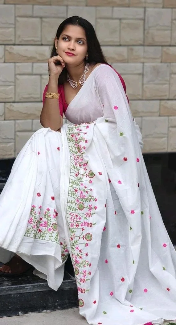 Women's Traditional Bengal Handloom Pure Cotton Saree
