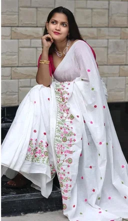 Women's Traditional Bengal Handloom Pure Cotton Saree