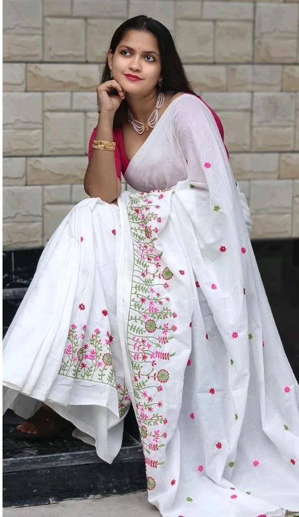 Women's Traditional Bengal Handloom Pure Cotton Saree