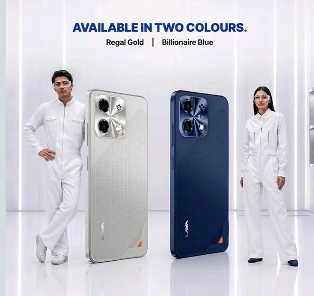 Lava Bold N2 5G (Billionaire Blue, 4GB RAM, 64GB Storage) | 6000 mAh Super Battery | Octacore Ultrafast Processor | Biggest 6.75 (HD+) 120Hz Display | IP64 Dust & Water Resistant | Free Service @ Home - Billinaire Blue