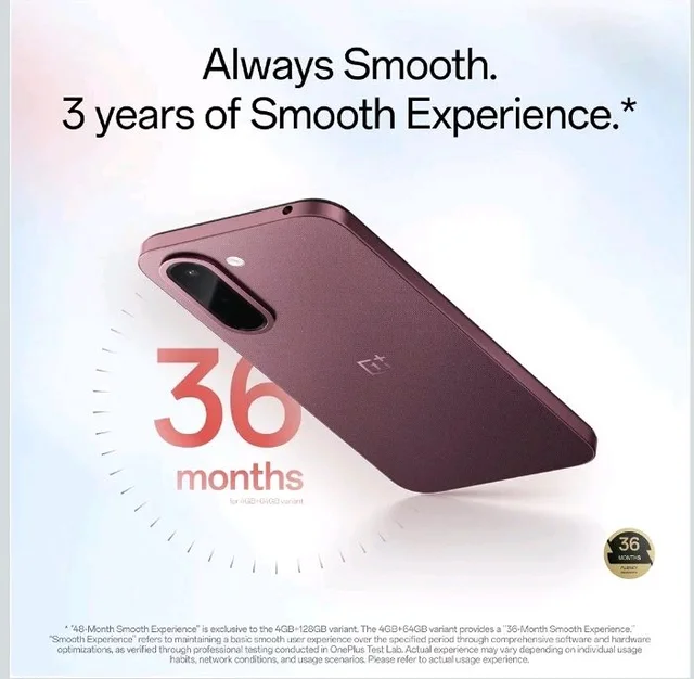 OnePlus N6x | 4GB+64GB | Burgundy Red | 7000mAh Battery | Power for Days | 36-Months Smoothness | Smooth 120Hz Display | Largest 5300mm2 Cooling System | Military-Grade Durability - Burgundy Red