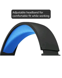Zebronics Thunder (2026 Upgrade) Wireless Headphones, BT v6.0, True 60 hrs Playback, 40mm Drivers, ENC, Gaming Mode, Dual Pairing, AUX & microSD, Rapid Charging, Call Function (Blue)