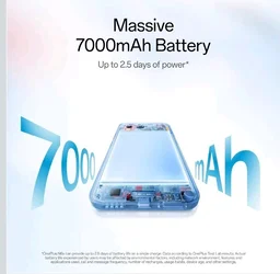 OnePlus N6x | 4GB+64GB | Ice Blue | 7000mAh Battery | Power for Days | 36-Months Smoothness | Smooth 120Hz Display | Largest 5300mm2 Cooling System | Military-Grade Durability - Ice Blue