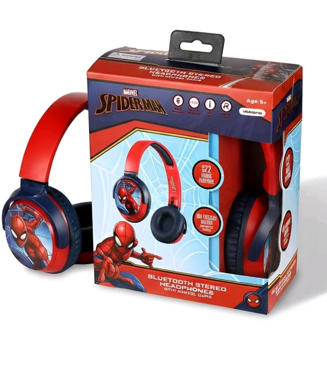 Marvel Spider-Man Kids Bluetooth Stereo Headphones with Mic | Swivel & Foldable Cups | Kids Safe 85dB Volume | Soft Padded Earcups | Aux Input | 22H Playtime|Voice Assistant|Perfect for Boys|Ages 5-16
50+ bought in past month