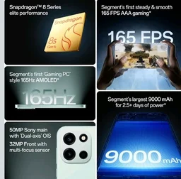 OnePlus Nord 6 | 12GB+256GB | Fresh Mint | Snapdragon 8s Gen 4 | Segment's First Stable 165FPS Gaming | Segment's Largest 9000mAh Battery | Most Complete IP Rating | Personalized AI - Frrsh Mint