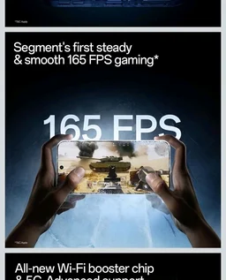 OnePlus Nord 6 | 12GB+256GB | Pitch Black | Snapdragon 8s Gen 4 | Segment's First Stable 165FPS Gaming | Segment's Largest 9000mAh Battery | Most Complete IP Rating | Personalized AI - Pitch Black