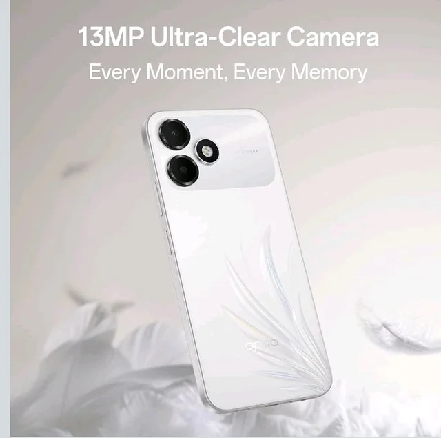 Oppo A6c 4G (Feather White, 4GB RAM, 64GB Storage) | 7000mAh Long-Lasting Battery | 120Hz Ultra Bright Display | IP64 Protection | 13MP Camera-with No Cost EMI/Additional Exchange Offers - Feather White