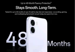 OPPO K14x 5G Smartphone, 6GB RAM, 128GB Storage, ICY Blue, Dual Camera, 48-Month Fluency Protection - ice Blue