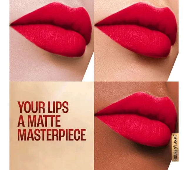 Lakme Powerplay Priming Matte Lipstick, Smooth Matte Finish, Lightweight Lipstick, Smudgeproof, Lasts 16hrs, Hydrates Lips, Deep Wine, 3.6g