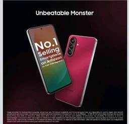 Samsung Galaxy M47 5G Mobile (Rogue Red, 8GB RAM, 128GB Storage, 6000mAh Battery)| 50MP OIS| Snapdragon Processor| LPDDR5X RAM,UFS 3.1 Storage| Gorilla Glass Victus+| sAMOLED| Knox Security| AI - Rague Red