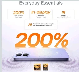 Redmi Note 17 5G (Starlight Purple, 8GB RAM, 128GB ROM) | 8000mAh Battery + 45W Fast Charging | 6.99" TrueColour AMOLED | Snapdragon 4 Gen 4 | 50MP Dual AI Camera | Corning® Gorilla® Glass 7i | IP65 - straightlight Purple