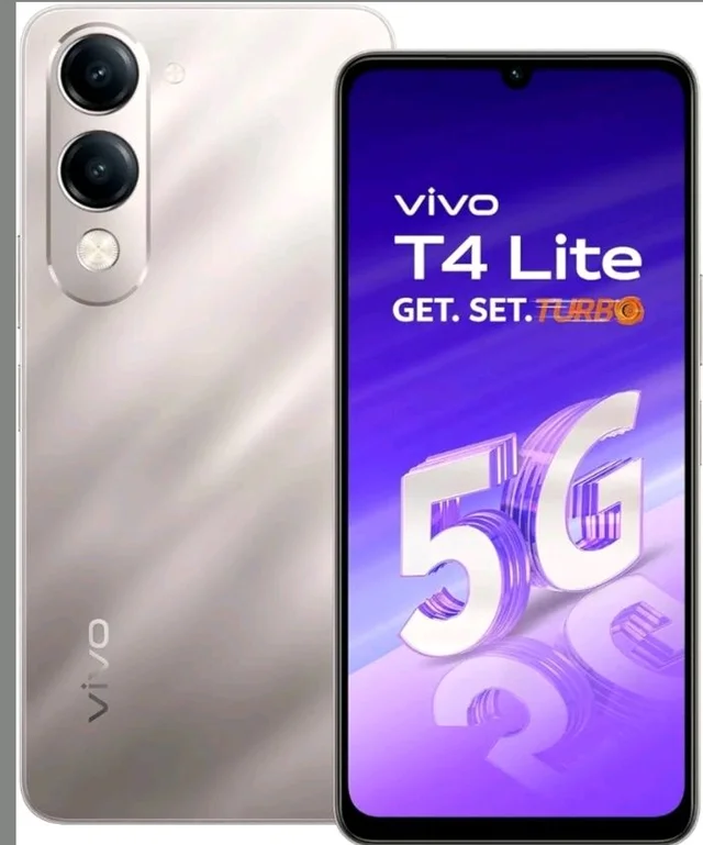 vivo T4 Lite 5G Charger in The Box (Titanium Gold, 64 GB) (4 GB RAM) - Titanium gold