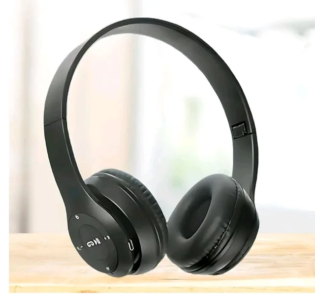 P47 Wireless Gaming Bluetooth Headphones Over Ear Enjoy 6 Hrs Playback (Black)