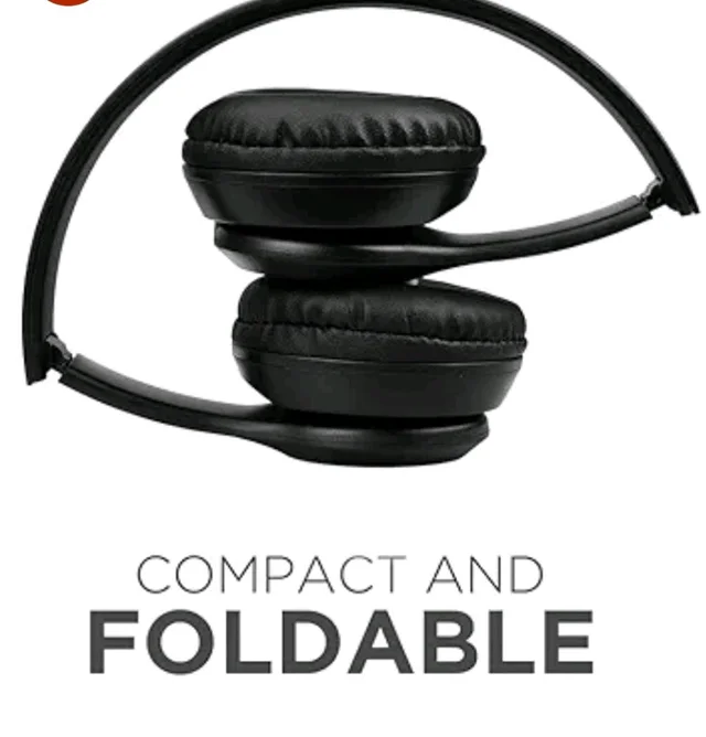 P47 Wireless Gaming Bluetooth Headphones Over Ear Enjoy 6 Hrs Playback (Black)