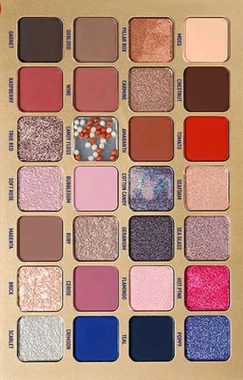 Daily Life Forever52 28-Color Intense Eyeshadow Palette | 18 Neutral Matte & 10 Vibrant Shimmer Shades, Highly Pigmented, Blendable Eye Makeup for Day & Night Looks (Blue Lava - 003, 50.4g)