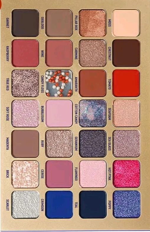 Daily Life Forever52 28-Color Intense Eyeshadow Palette | 18 Neutral Matte & 10 Vibrant Shimmer Shades, Highly Pigmented, Blendable Eye Makeup for Day & Night Looks (Blue Lava - 003, 50.4g)